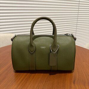 Coach Compass Bag 25 Pebble Olive Leather